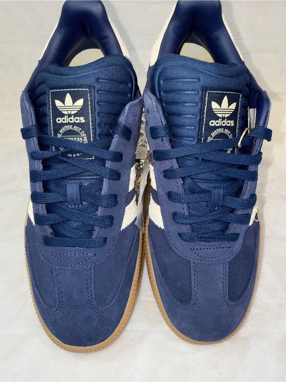 Adidas Samba XLG Navy Suede Sneakers Men’s 11.5 Women’s 12.5 JQ2885 NWT